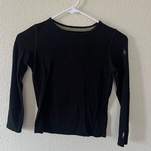 Smartwool Black Shirt with Colorful Trim